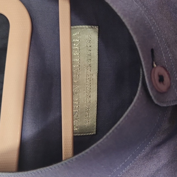 Fashion Galleria Mens Shirt Blue "Guru/Naru" Collar Button Up Shirt EUC 42"Chest - Picture 2 of 4